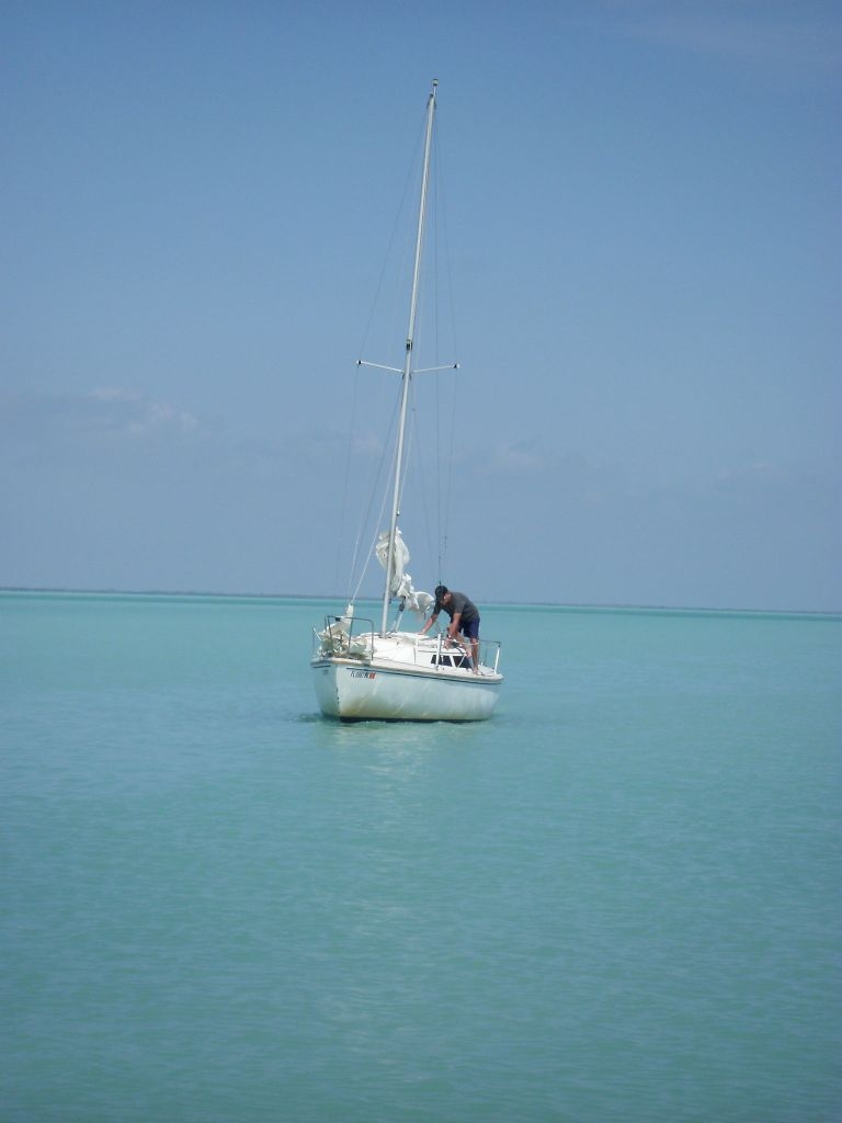 22 Ft Catalina Sailing on the Florida Bay in Key Largo Florida - from Mary Reed