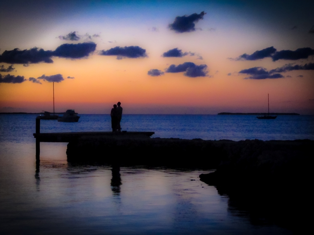 Brian Dale - Couple Enjoying the Sunset in Key Largo Florida