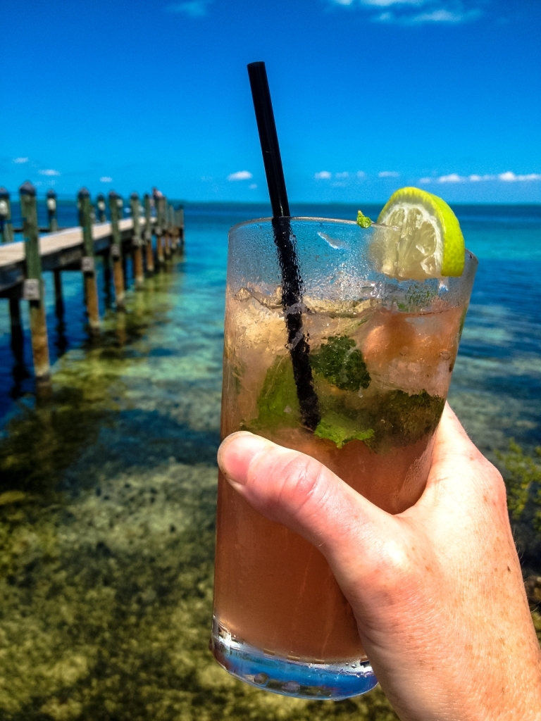 Brian Dale - Enjoying a Drink by the Beach in Key Largo Florida