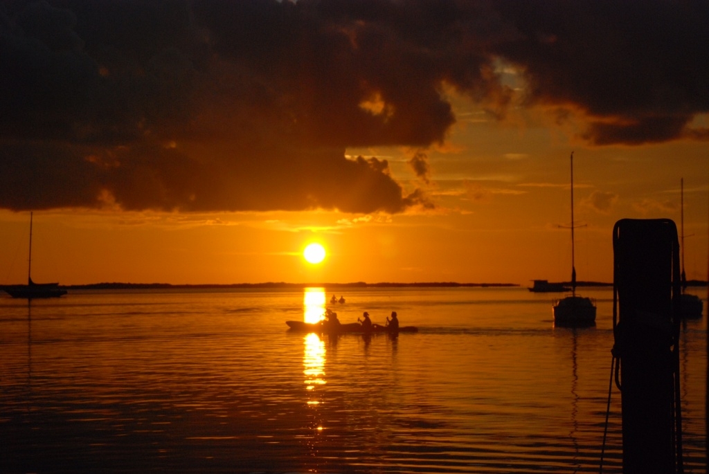 David and Lisa Summers - Kayaking into the Sunset in Key Largo Florida