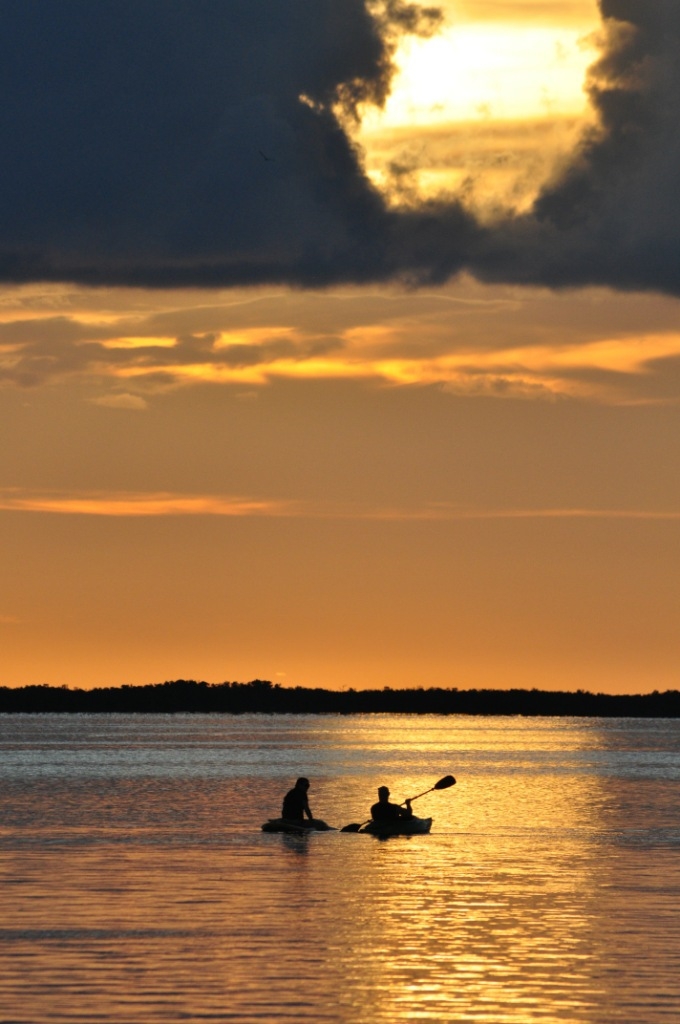 David and Lisa Summers - Kayaking into the Sunset