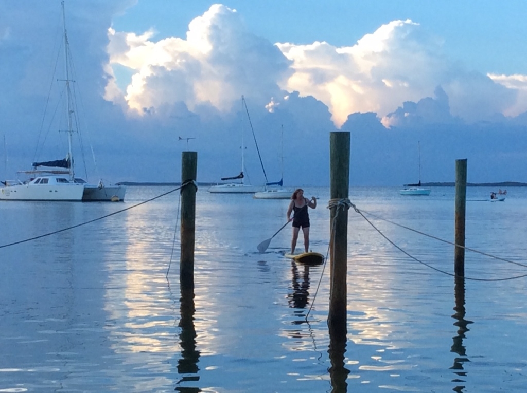 Devon Ellis Paddle Boarding in Key Largo Cottages Florida
