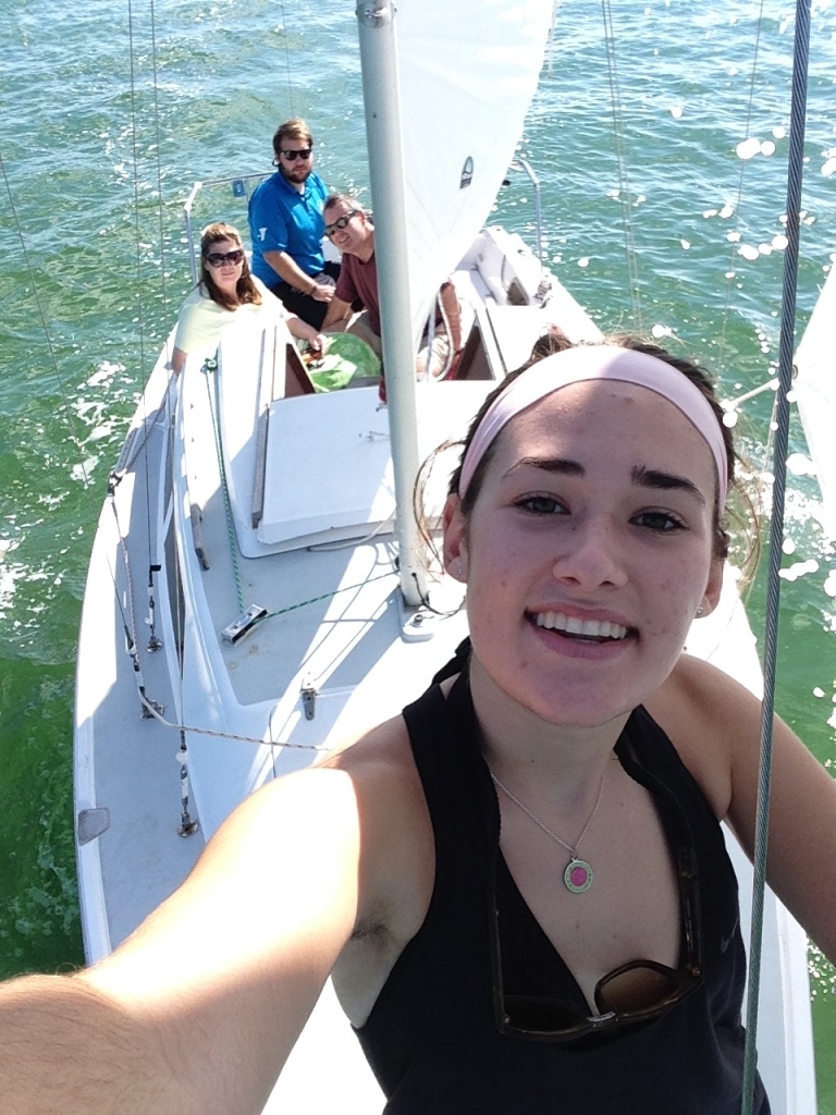From Carolyn Shields - Selfie from the Bow in Key Largo Florida