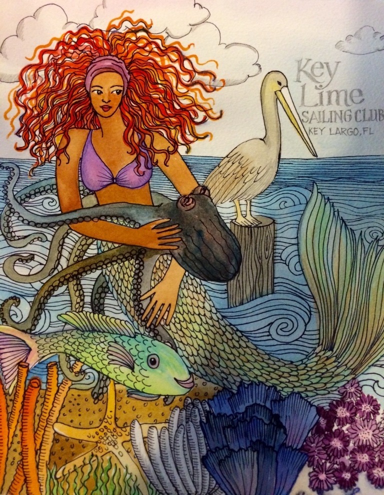 From Christine Thomas - Key Lime Mermaid Artwork
