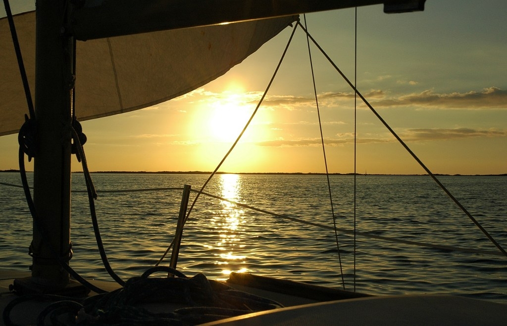 Beautiful Sunset Sailing in Buttonwood Sound in Key Largo from Valerie Lucus-Mcewen