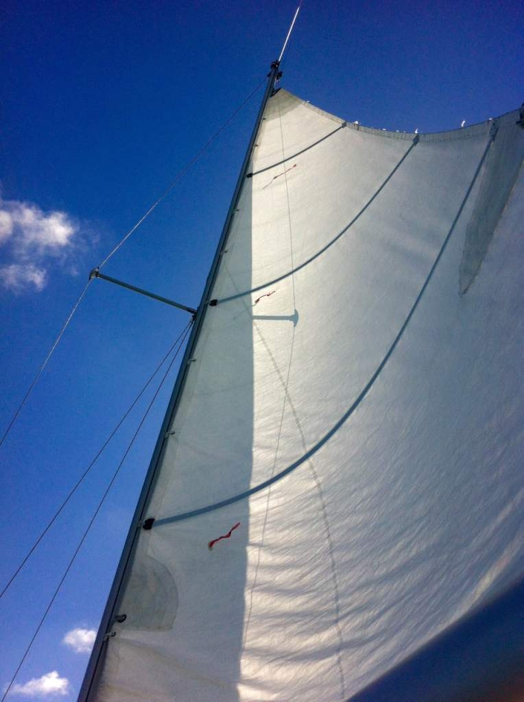 Blue Skies by the Sail by Paula Hooker