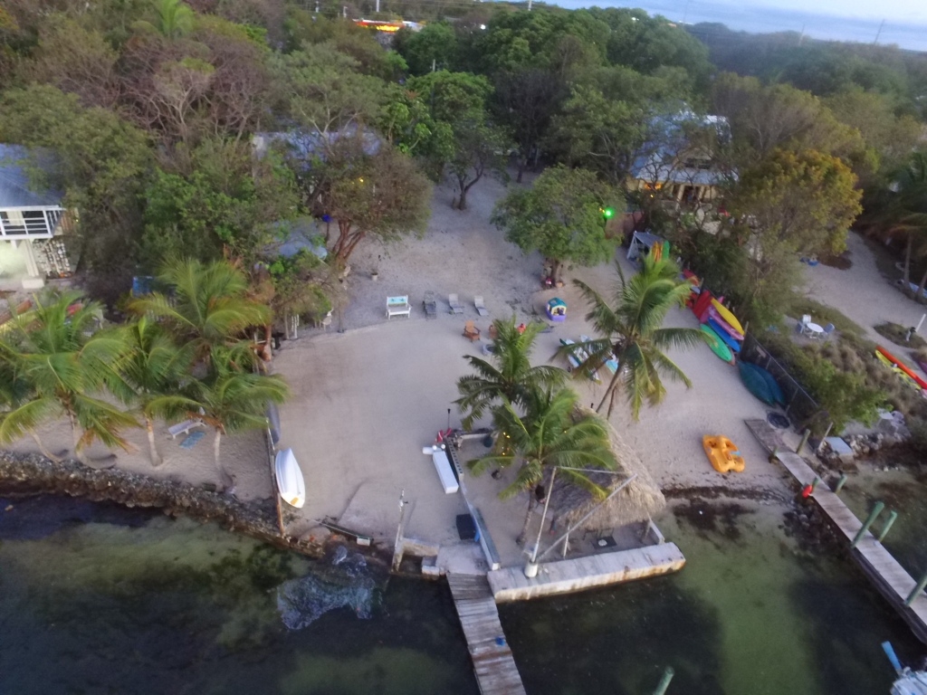 Drone Shot of Key Lime Sailing Club and Cottages by Philip Vervloesem