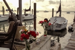 Brian Dale - Setting up a Lovely Wedding at the Docks in Key Largo Cottages Florida Keys