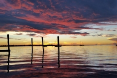 Claudia Cj Boehlke - Sunset in the Buttonwood Sound Key Largo Florida