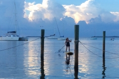 Devon Ellis Paddle Boarding in Key Largo Cottages Florida