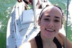 From Carolyn Shields - Selfie from the Bow in Key Largo Florida