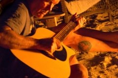 Acoustic Guitar Playing by the Campfire in Key Lime Sailing Club Key Largo - from Robert Salthouse