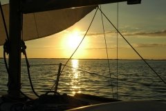 Beautiful Sunset Sailing in Buttonwood Sound in Key Largo from Valerie Lucus-Mcewen