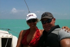 Couple Enjoying a Sailing Vacation in the Florida Keys - from Karen Edwards