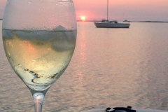 Enjoying a Wine under the Relaxing Sunsets of Key Largo Florida