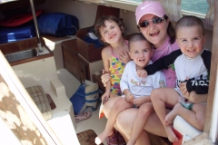 Family Inside a Sailboat from Emily Wines