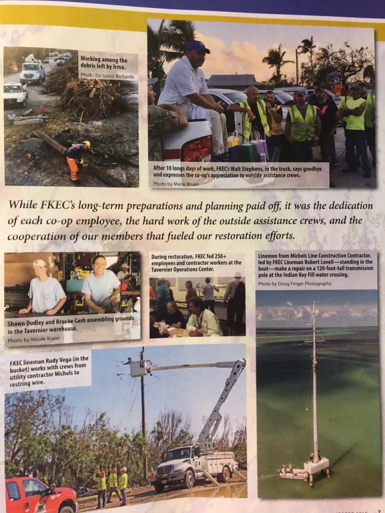 After Irma restoration article by FKEC