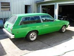1975 Apple Green Chevy Vega