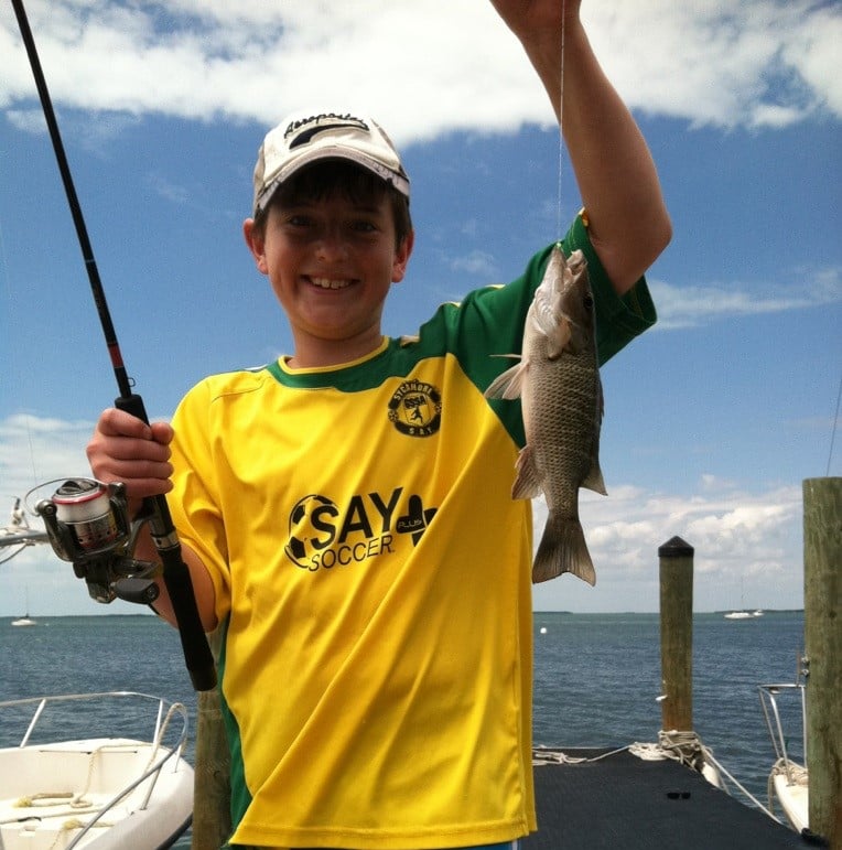 catching a fish in key largo florida