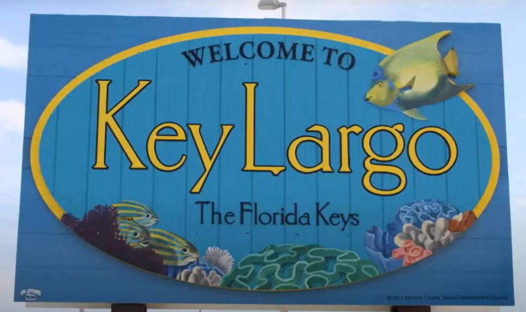 key largo florida keys sign